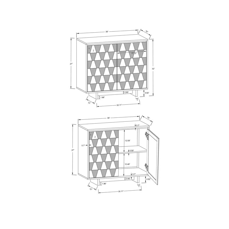 Ventana Elegant Cabinet Living Room Storage And Display