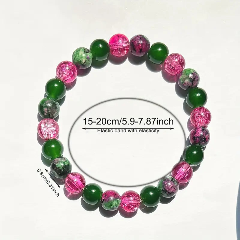 1pc Boho Y2K Style Handmade Gemstone Bracelet for emotional balance