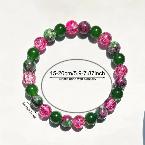 1pc Boho Y2K Style Handmade Gemstone Bracelet for emotional balance